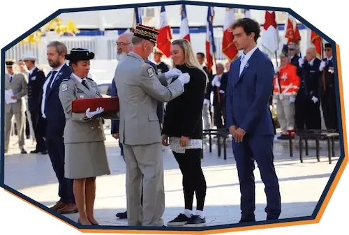 '11 novembre 2022, lors de la cérémonie de commémoration de l’Armistice'